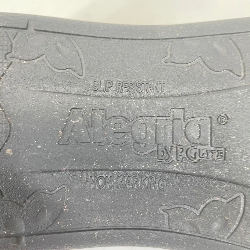 Alegria by PG Lite Petal Ballet Flats Metallic Mosaic Leather PET-321 Size 9